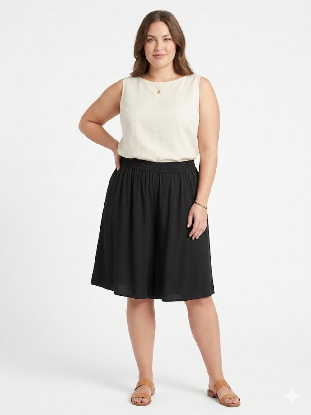 Kathie Lee Women Shorts 2XL Rayon